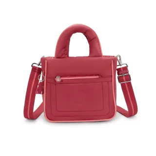 【KIPLING官方旗艦館】（網路獨家款）酒紅色輕盈蓬感肩背包-AYDIN