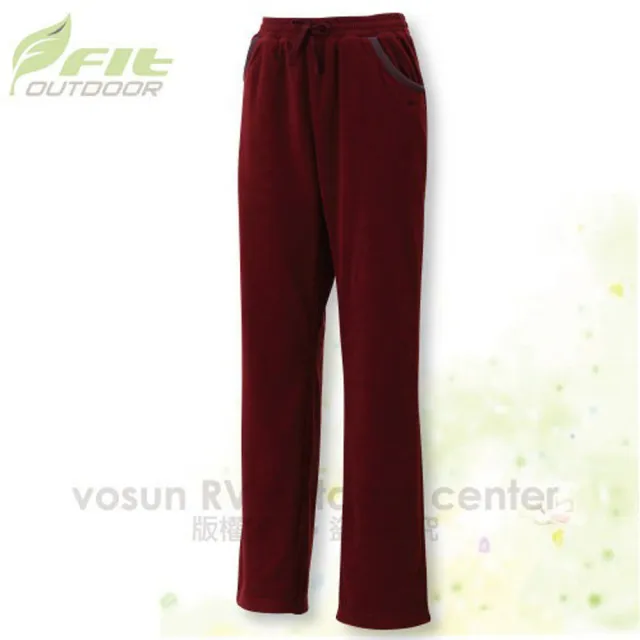 【FIT】女 雙刷雙搖保暖長褲/運動褲.登山褲.休閒褲.健行褲/ EW2805-69 深栗紫 V