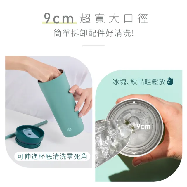 【Blender Bottle】兩入組_Tumbler 二合一雙飲口不鏽鋼吸管杯24oz 710m(冰霸杯/環保杯/隨行杯/保溫杯)