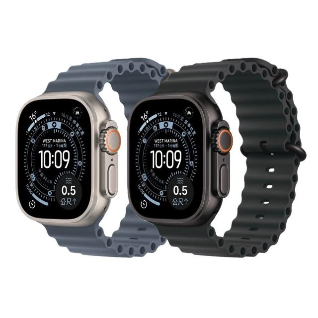 【Apple】Apple Watch Ultra 3 GPS+行動網路 49mm(鈦金屬錶殼+海洋錶帶)