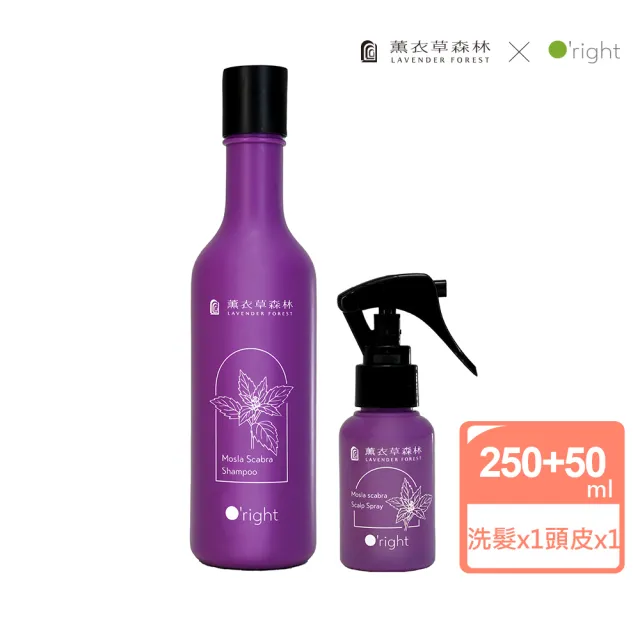 【LAVENDER FOREST 薰衣草森林】歐萊德聯名 犬香薷洗髮精250mL + 頭皮噴霧50mL | 頭皮護理 洗髮精 洗髮乳