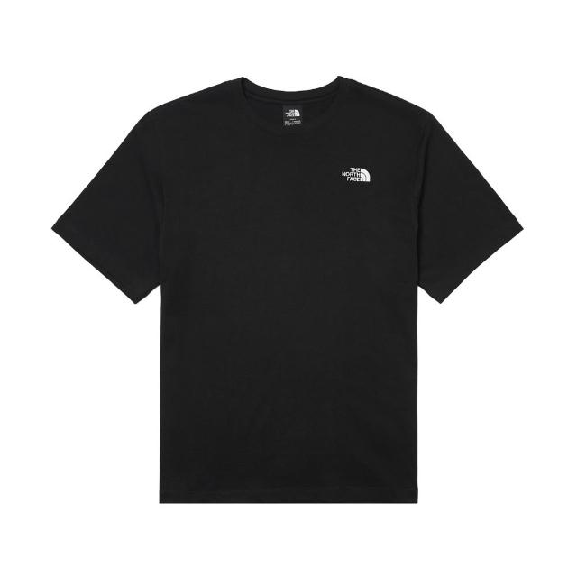 【The North Face】北臉 短袖上衣 男 女 中性 U TNF ESSENTIAL SMALL LOGO RELAXED SS TEE 黑 NF0A8GWEJK3