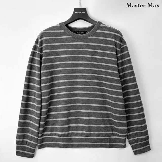 【Master Max】圓領條紋基本款上衣(8327179)
