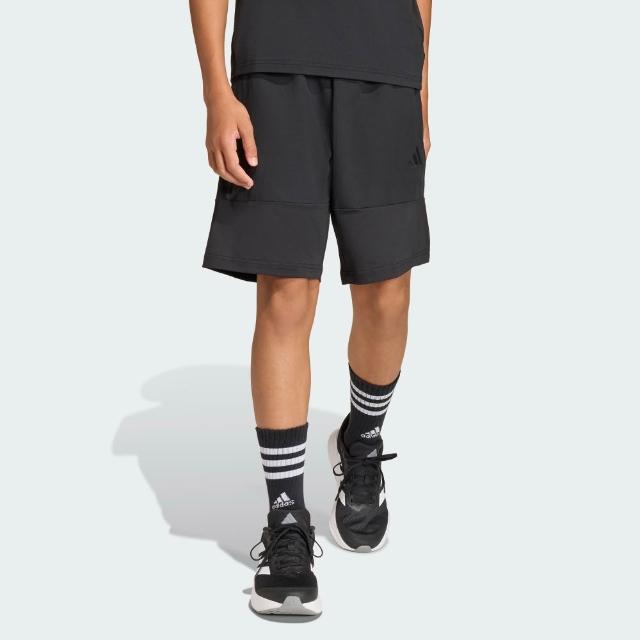 【adidas 愛迪達】運動短褲 吸濕排汗 童裝 JZ7966