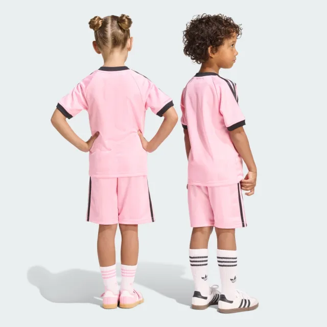 【adidas 愛迪達】運動套裝 短袖/短褲 童裝 - Originals KD3318