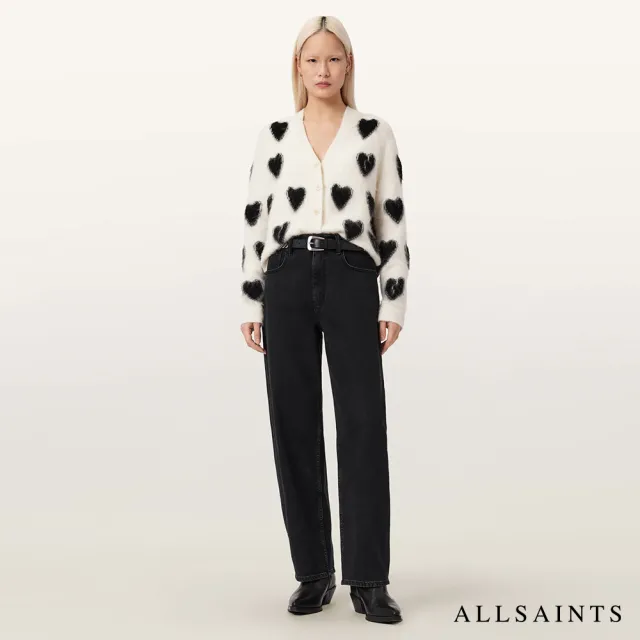 【ALLSAINTS】SCATTER 愛心羊毛針織外套 W036KE(常規版型)