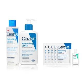 【CeraVe 適樂膚】全效極潤修護精華水 200ml+長效清爽保濕乳 236ml_B(臉部身體乳液)