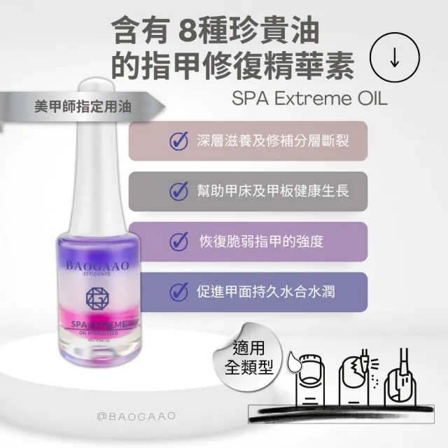 【BAOGAAO】德國原裝含有8種珍貴油指甲精華10ml(指甲全方位滋養/甲床/修護/生長)