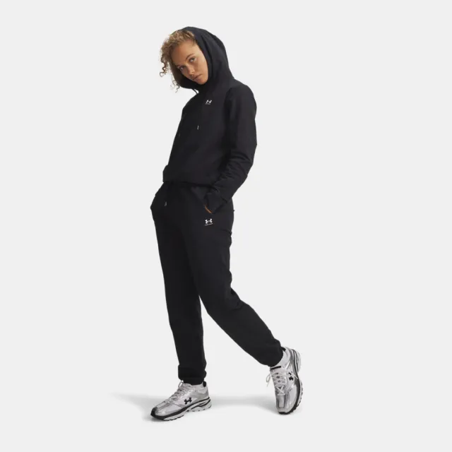 【UNDER ARMOUR】UA 女 Sport Terry Jogger長褲_6011020-001(黑色)
