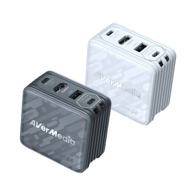 【AVerMedia 圓剛】CORE GO GC313 影像傳輸充電器(白/黑)