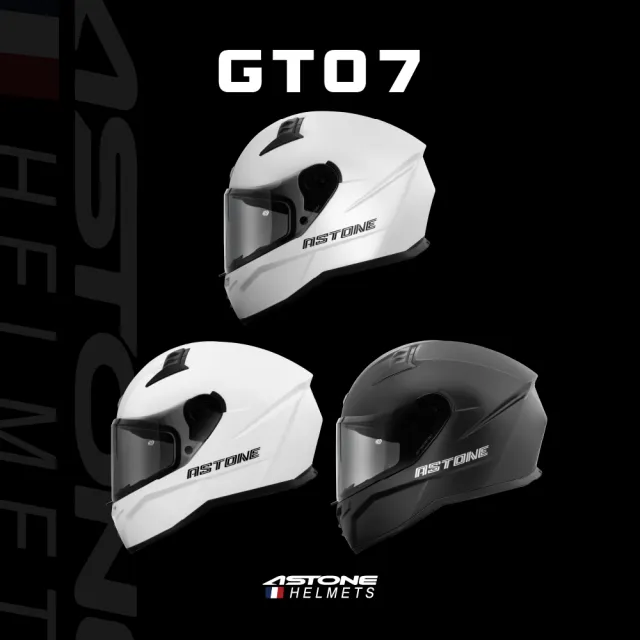 【ASTONE】官方直營-GTO7 素色 全罩式安全帽  秋冬新款全罩式(平黑 白色 鋼影灰)