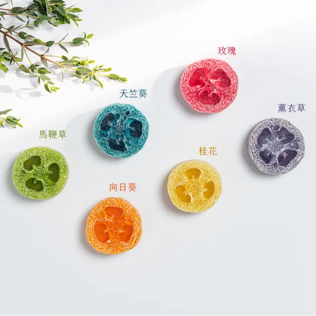 【LAVENDER FOREST 薰衣草森林】純淨絲瓜皂禮盒(50Gx6入) | 手工皂 肥皂 香皂 去角質皂 絲瓜絡