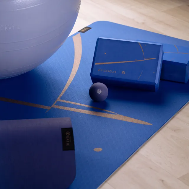 【BYZOOM FITNESS】凱蒂瑜珈 Flow With Katie 聯名TPE 止滑輕巧瑜珈墊 6mm