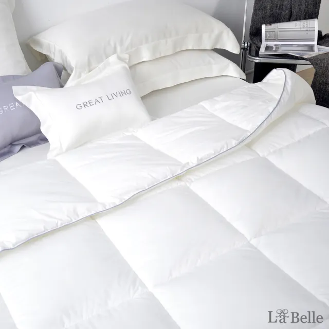 【Great Living 格蕾寢飾】義大利La Belle 可水洗極地保暖賽羽絨冬被/羽絨被/發熱被(單人 150x210cm/1.7kg)