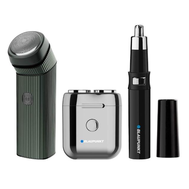 【BLAUPUNKT 德國藍寶】電動單刀頭刮鬍刀&雙頭刮鬍刀&電動鼻毛修剪器 BPH-R03BU&BPH-R02BU&BPH-R05NU