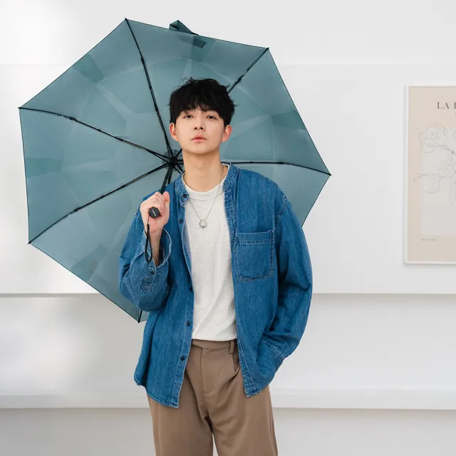 【大振豐】Unispin自由主張自動完美瞬收傘(三秒瞬收 防曬抗UV 晴雨兩用)