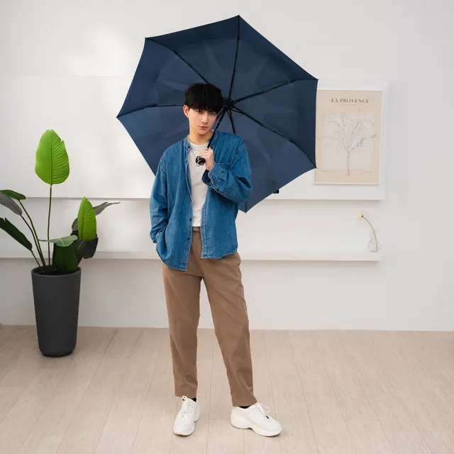 【大振豐】Unispin  冒險航道 27吋大傘面自動完美瞬收傘(貼片傘 捲收傘 雨傘)