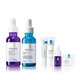 【理膚寶水】淡斑彈潤雙入組★最強淡斑科技 MELA B3 淡斑淨亮精華+極效B5彈潤超修復精華 30ml_C