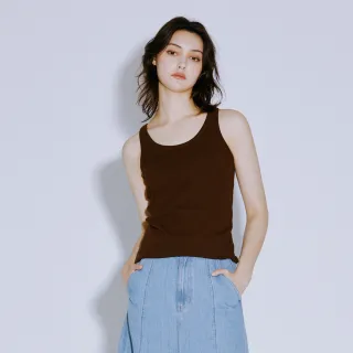 【BRAPPERS】女款 親膚羅紋背心-咖啡