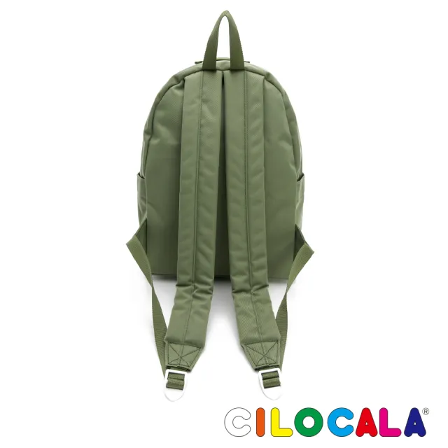 【CILOCALA】亮彩尼龍防潑水後背包-小(蕨草綠)