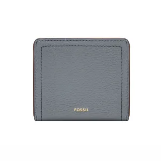 【FOSSIL】Logan 真皮RFID防盜短夾-藍色 SL7829450