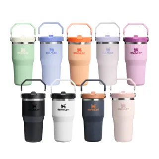 【STANLEY】官方直營 經典系列 IceFlow 手提吸管杯2.0 0.59L(全色系)