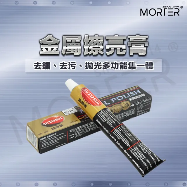 【MorTer】電鍍膏 白鐵膏 除鏽 德國 清潔 保養 恢復光澤 拋光膏 金屬擦亮膏 亮光膏 電鍍蠟 亮光蠟