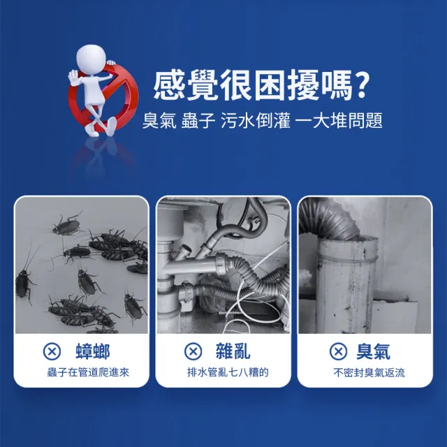 【CONI】廚房洗衣機下水道三通轉接頭 水槽排水管防臭下水器 轉接頭分水器 多功能分流器 防溢水地漏