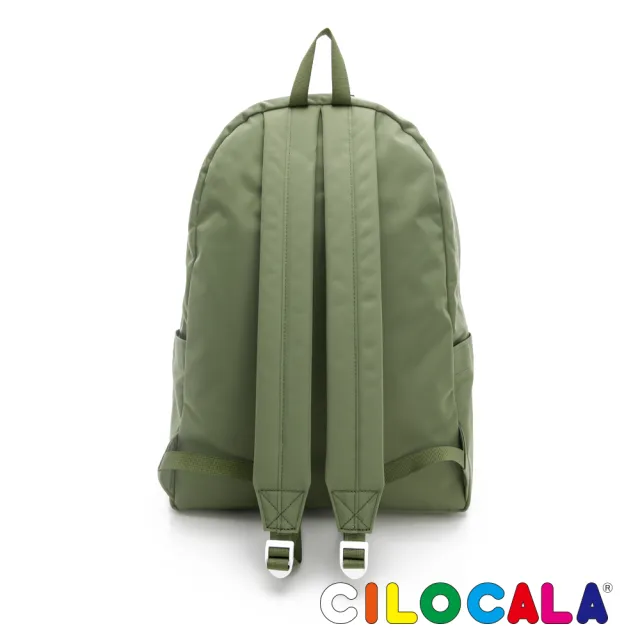 【CILOCALA】亮彩尼龍防潑水後背包-大(蕨草綠/旅行背包/輕量背包)