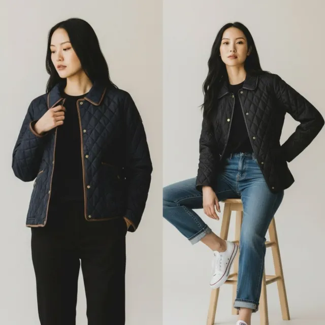 【RALPH LAUREN】限時特價 菱格紋 鋪棉外套 女外套 POLO 菱格外套 內短刷毛 無帽外套 冬天外套 外套 @1745