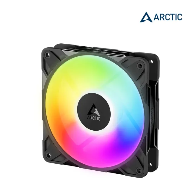 【Arctic】P12 Pro PST Reverse A-RGB 12公分反向高風壓共享風扇 黑色 (電腦風扇 機殼風扇 反向扇)