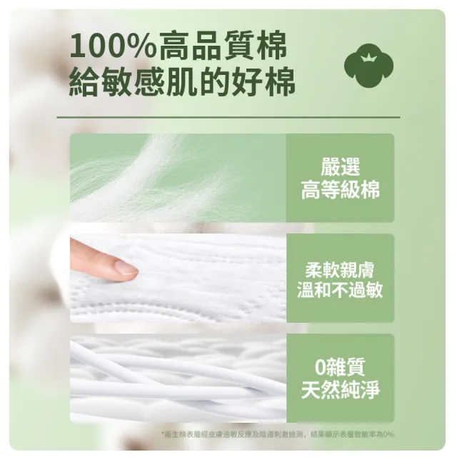 【Purcotton】全棉時代 100%純棉超淨吸護墊 15cm 20片*6包組(奈絲公主系列/100%美國棉)