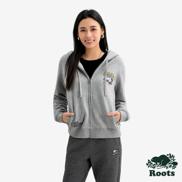 【Roots】Roots 女裝- ATHLETICS DEPT 連帽外套(灰色)