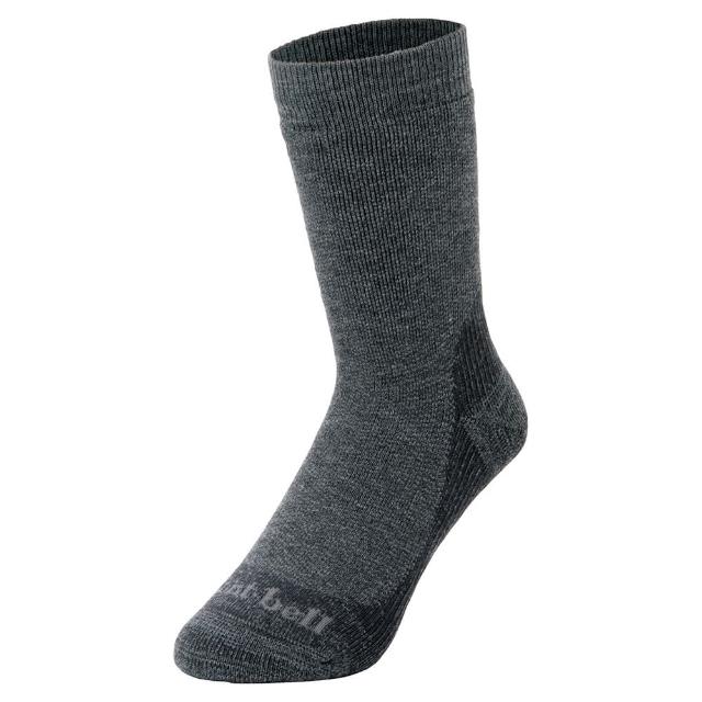 【mont bell】Trekking Socks 羊毛襪 1118421HCH炭灰 SLBL石灰藍