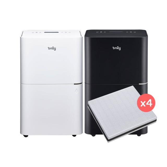【only】萬元耗材組-12-15坪HEPA空氣清淨乾衣除濕機OH12-Y41P/OH12-Y43P(贈原廠濾網×4市價$11960)