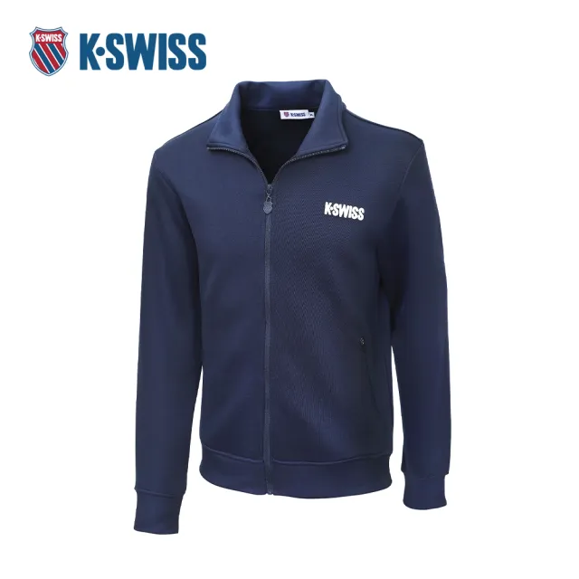 【K-SWISS】運動外套 MOCK NECK JK 1 立領 拉鍊 女款 深藍色 1912498-426