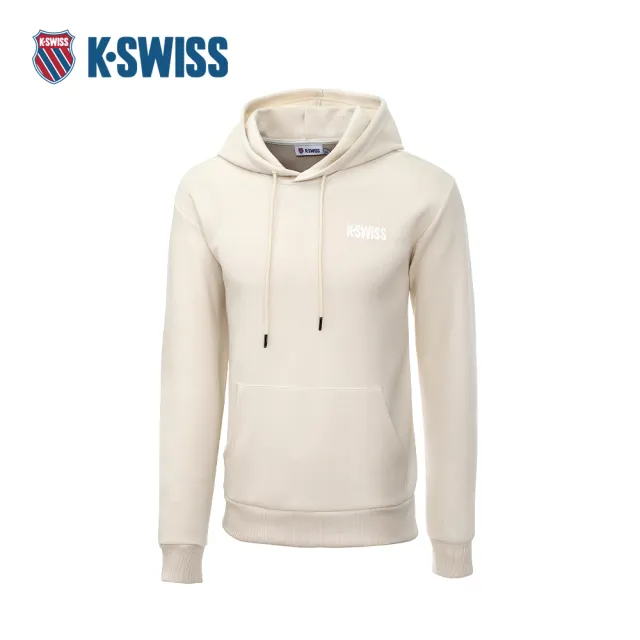 【K-SWISS】連帽長袖 TW HOODIE 1 帽T 口袋 女款 米白色 1912496-026