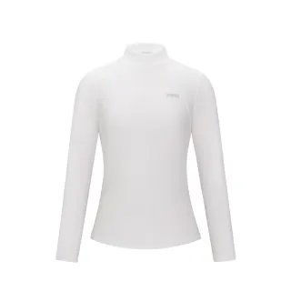 【K-SWISS】運動長袖 WS SOFT BRUSHED LS T 立領 女款 白色 1912158-101