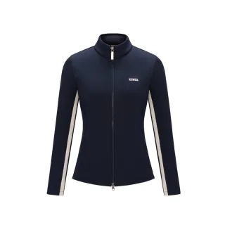 【K-SWISS】立領外套 W BRUSHED PQ SLIM JK 針織 女款 藍色 1912144-014