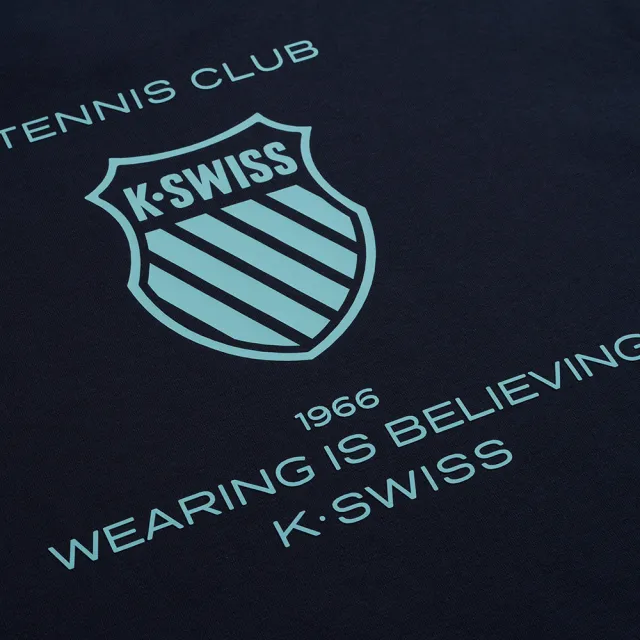 【K-SWISS】運動長袖 MTMKC7532UMHT15 圓領 中性 男款 女款 深藍色 1712459-014