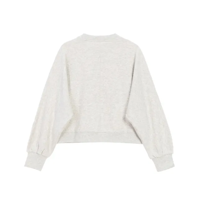 【GIORDANO 佐丹奴】女裝厚磅寬鬆顯瘦上衣 Two Mile Wear系列(16 花紗月光灰)