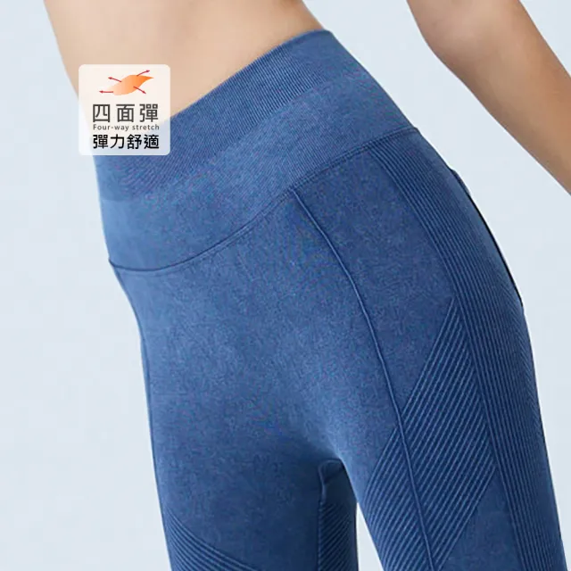 【YUANDONGLI 元動力】高強度七分運動緊身瑜珈褲(兩色;S-M;4251416904)