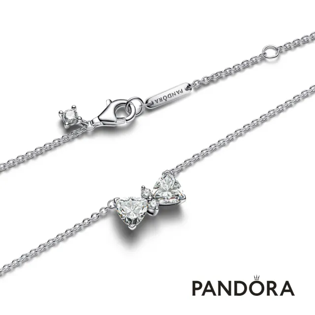 【Pandora 潘多拉】璀璨蝴蝶結項鏈