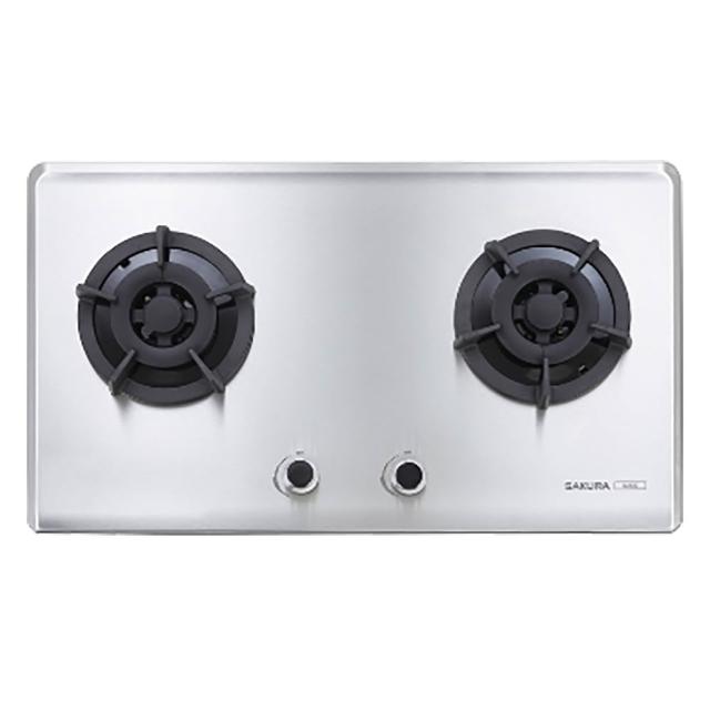 【SAKURA 櫻花】二口小面板易清檯面爐G2522S(原廠安裝-官方直營)