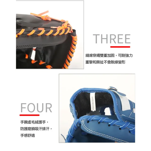 【WIDE VIEW】12.5吋訓練用捕手手套(棒球手套 棒球 壘球 訓練用 野球/BBCG125)