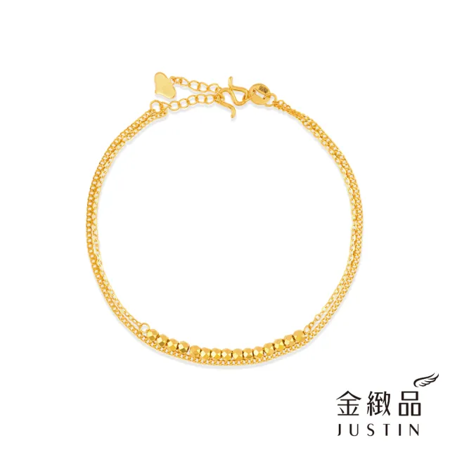 【金緻品】黃金手鍊 光嵐細金 0.78錢 雙鍊 雙層鍊 串珠 金球 亮球 9999純金手鍊 5G黃金