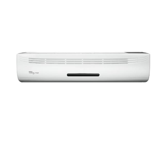 TECO東元 MA112IH-HP1 分離式冷暖變頻冷氣，適用20坪以上空間，冷房能力11.2kW、暖房能力12.5kW，CSPF第一級能源效率，臺灣製造。室內機尺寸350x1460x285mm，室外機900x950x350mm，上/下吹出風口設計，R32環保冷媒，220V電源室外供電。全機7年保固，壓縮機10年保固，高效節能舒適空調首選。
