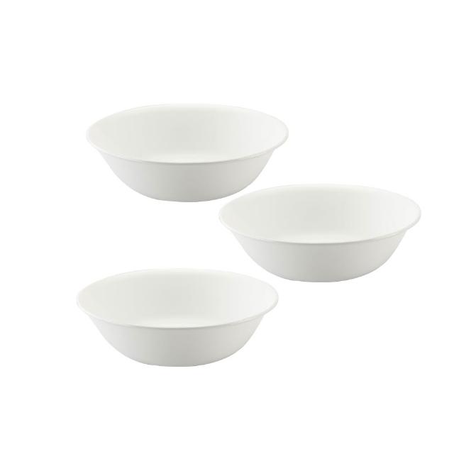 【CorelleBrands 康寧餐具】純白300ml沙拉碗(410)-三入組
