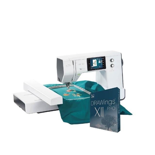 【bernette】b79 高階電腦刺繡縫紉機+DRAWings PRO XII刺繡軟體 高階