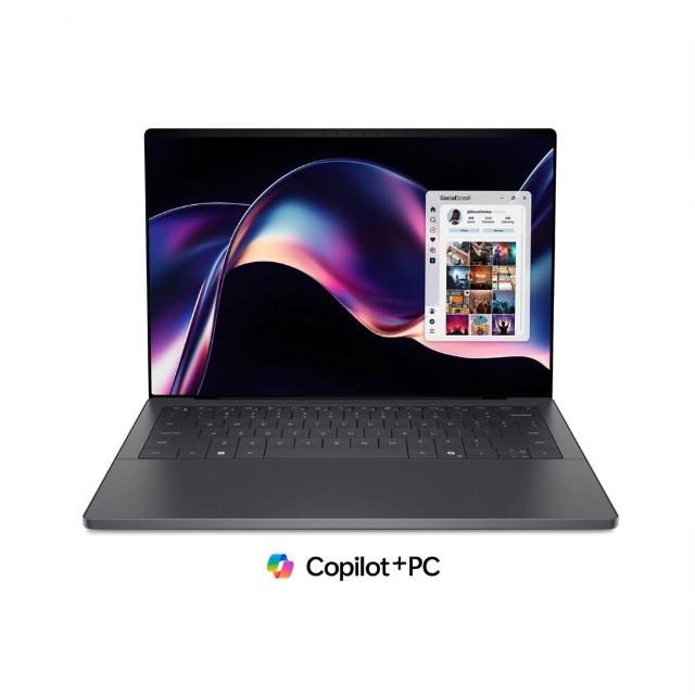 【DELL 戴爾】14吋Ultra X7 OLED輕薄Copilot+觸控筆電(XPS/DA14260-R1788BTTW/UX7-358H/32G/1TB/W11P/灰